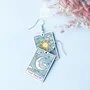 Jewelry - Sun and Moon Tarot Card Earrings - Whimsigoth Sterling Silver Jewelry - PINTONIK