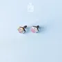 Jewelry - Rubik's Cube Retro Earrings - Funky Mismatched 90s Jewelry - Nerdy 80s Stud Earrings - PINTONIK
