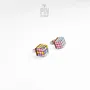 Jewelry - Rubik's Cube Retro Earrings - Funky Mismatched 90s Jewelry - Nerdy 80s Stud Earrings - PINTONIK