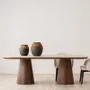 Dining Tables - DINING TABLES. MATT CERAMIC TOP AND WALNUT VENEER - VP INTERIORISMO