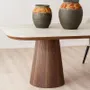 Dining Tables - DINING TABLES. MATT CERAMIC TOP AND WALNUT VENEER - VP INTERIORISMO