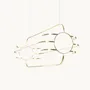 Suspensions - Charlotte - suspension LED sculpturale en laiton massif - MOSS OBJECTS