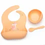 Repas pour enfant - Set en silicone bavoir + bol + cuillère faon - GAELLE DUVAL