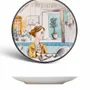 Everyday plates - Virginia Woolf Porcelain Plate - SOMNIA ATELIER