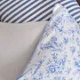 Fabric cushions - Toile de Jouy Blue Decorative Cushion Cover – Coordinated Collection - ROSEBERRY HOME
