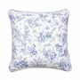 Fabric cushions - Toile de Jouy Blue Decorative Cushion Cover – Coordinated Collection - ROSEBERRY HOME