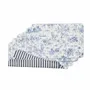 Fabric cushions - Toile de Jouy Blue Decorative Cushion Cover – Coordinated Collection - ROSEBERRY HOME