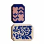 Trays - S/2 graphic flowers trays - CHEHOMA