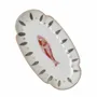 Platter and bowls - Oval red plate Marine - CHEHOMA