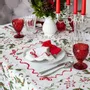 Sets de table - Sets de table brodés Red Christmas Bows – Collection textile festive - ROSEBERRY HOME