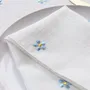 Table linen - Embroidered Linen Napkin | PRATOLINE Light Blue - GIARDINO SEGRETO