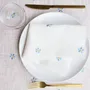 Table linen - Embroidered Linen Placemat | PRATOLINE Light Blue - GIARDINO SEGRETO