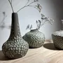 Vases - Lot de 3 soliflores en grès blanc émaillé - LES POTERIES DE SWANE