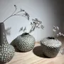 Vases - Lot de 3 soliflores en grès blanc émaillé - LES POTERIES DE SWANE