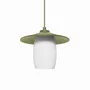 Hanging lights - JINGU A olive ceiling pendant lamp - UPPER HALF