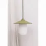 Hanging lights - JINGU A olive ceiling pendant lamp - UPPER HALF