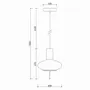 Hanging lights - TORNI A white ceiling pendant lamp - UPPER HALF