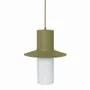 Hanging lights - CAPONIO A olive green ceiling pendant lamp - UPPER HALF