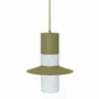 Hanging lights - CAPONIO A olive green ceiling pendant lamp - UPPER HALF