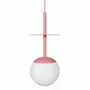 Hanging lights - PLAAT A pink ceiling pendant lamp - UPPER HALF