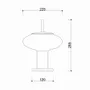 Table lamps - TORNI ST white table lamp - UPPER HALF