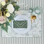Placemats - Double-Sided Toile de Jouy Green & Stripes Placemats - ROSEBERRY HOME