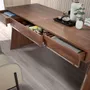 Office furniture and storage - Office desk in walnut wood - ANGEL CERDÁ