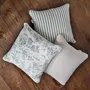 Fabric cushions - Toile de Jouy Green Decorative Cushion Cover - Textile Collection - ROSEBERRY HOME