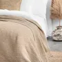 Plaids - Couverture en lin gaufre beige - MAGICLINEN