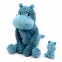 Gifts - Plush Hippopotamus mom-baby Les Ptipotos - LES DEGLINGOS