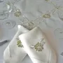 Bed linens - GOLD and SILVER hand embroidery - LINHO DO CASTELO - LIN DE CHATEAU