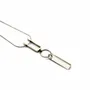 Jewelry - LINE NECKLACE Silver/Silver - TELLMEE