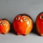 Decorative objects - round owls - MARYLINE