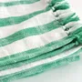 Plaids - Throw Jax – striped slub cotton with fringes - ML FABRICS