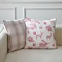 Fabric cushions - Toile de Jouy Red Forest Decorative Cushion Cover – French Style - ROSEBERRY HOME