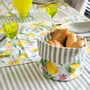 Sets de table - Mini sous-verres ronds Lemonade & Rayures – Style d’été - ROSEBERRY HOME