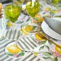 Sets de table - Mini sous-verres ronds Lemonade & Rayures – Style d’été - ROSEBERRY HOME
