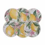 Sets de table - Mini sous-verres ronds Lemonade & Rayures – Style d’été - ROSEBERRY HOME