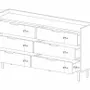 TV stands - SIGI KS2TV6S TV Cabinet / Sideboard - UPPER HALF