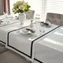 Table linen - Stripes Table Runner – Black Ribbon (French Bistro Style) - ROSEBERRY HOME