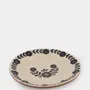 Assiettes au quotidien - Hand-Painted Viana Black Stoneware Dessert Plate - HOUSE OF CAPRICORN