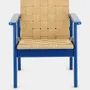 Armchairs - Medeiros Blue Beech Wood Armchair - HOUSE OF CAPRICORN
