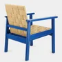 Armchairs - Medeiros Blue Beech Wood Armchair - HOUSE OF CAPRICORN