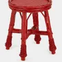 Tabourets - Handmade Furnas Red Wicker Stool - HOUSE OF CAPRICORN