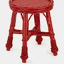 Tabourets - Handmade Furnas Red Wicker Stool - HOUSE OF CAPRICORN