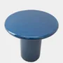 Other tables - Amendoeira Petrol Blue Lacquered Wood Side Table - HOUSE OF CAPRICORN