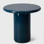 Other tables - Amendoeira Petrol Blue Lacquered Wood Side Table - HOUSE OF CAPRICORN