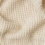 Throw blankets - Linen waffle throw blanket in Vanilla - MAGICLINEN
