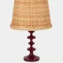 Desk lamps - Freixo Bordeaux Wood Lamp Base - HOUSE OF CAPRICORN