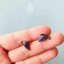 Jewelry - Flying Crow Stud Earrings - Graphic Bird Jewelry - PINTONIK